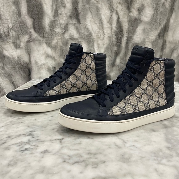 Men's Gucci GG Supreme Hightop Sneakers